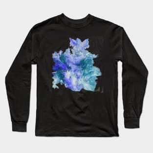 Splashes of Teal and Purple Long Sleeve T-Shirt